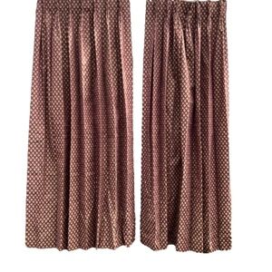 Set of 2 Custom Made Modern Curtain Drapes  High Double Ceiling Lined De…
